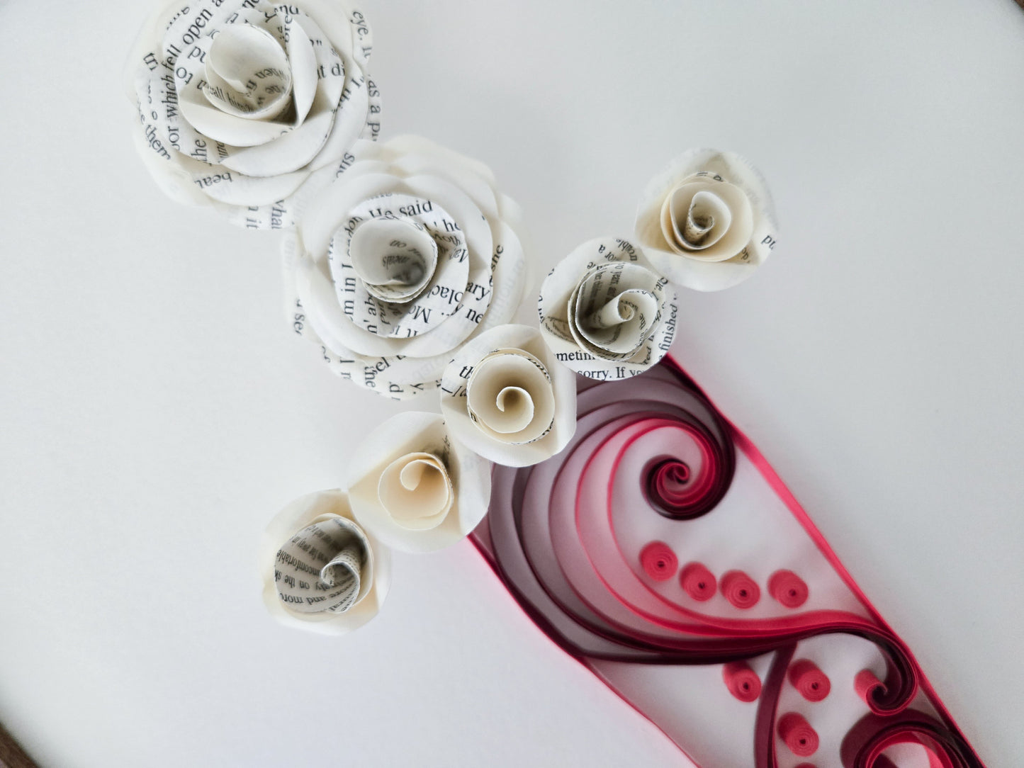 Large Framed Paper Flower Art - Poppy's Dagger Design