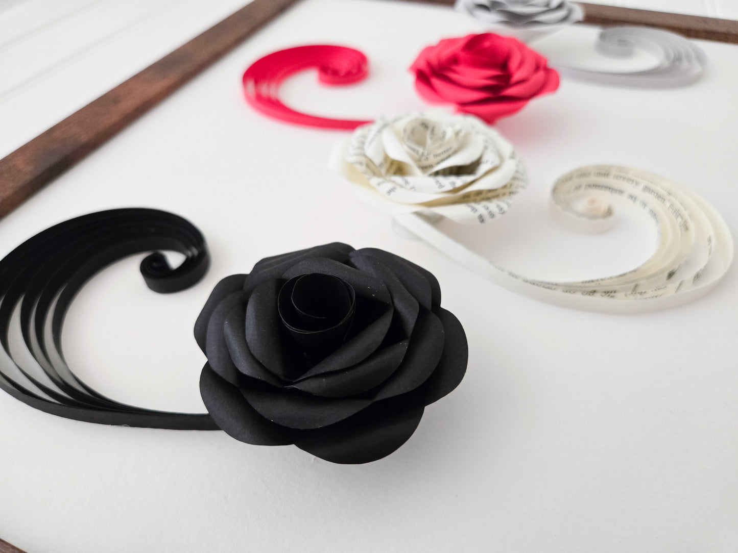 Large Framed Paper Flower Art - 4 Londons Design