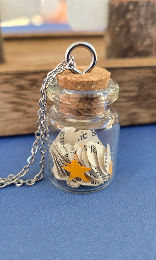 Wish Jar Bookish Necklace - Stars