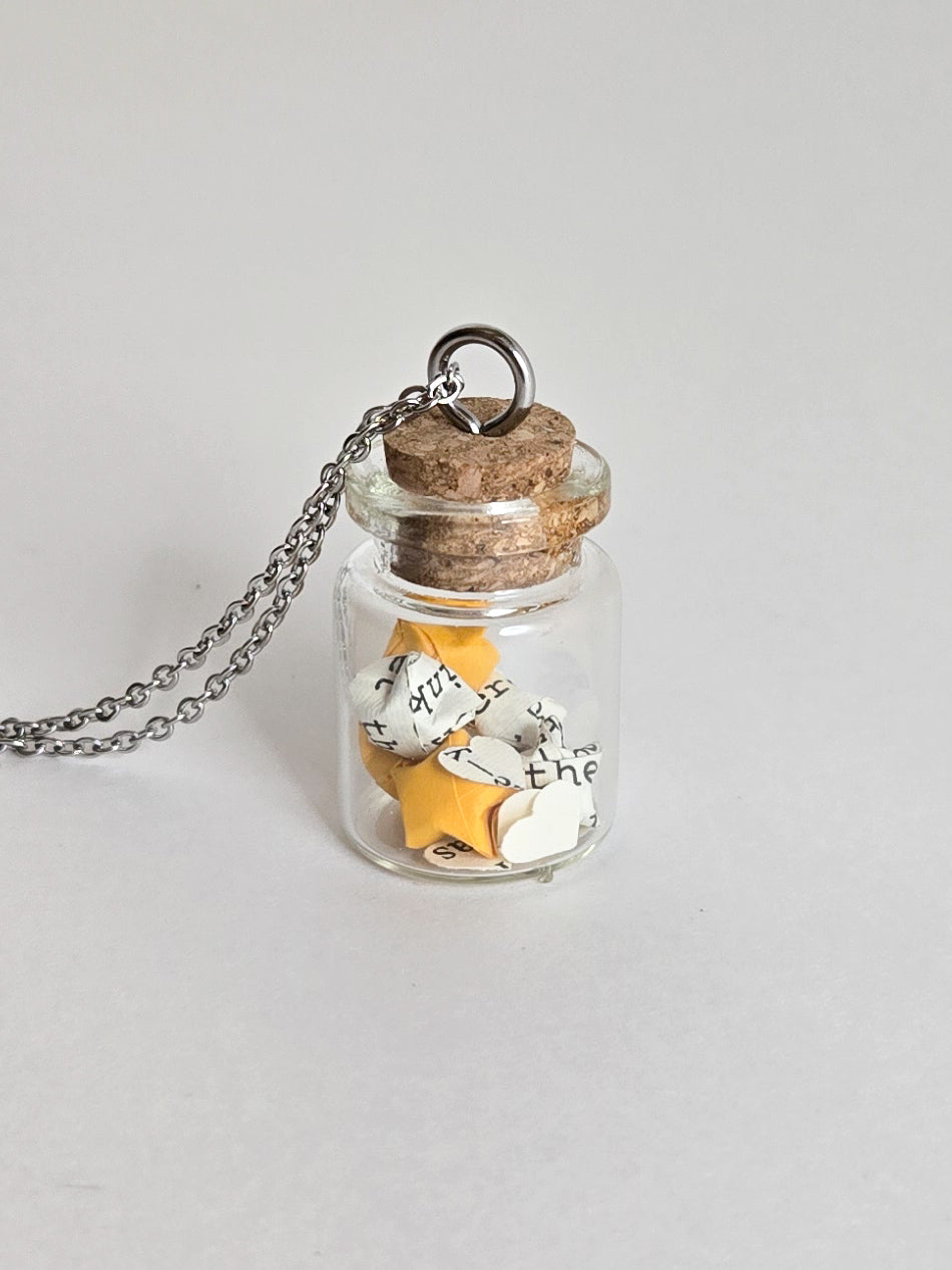 Wish Jar Bookish Necklace - Stars