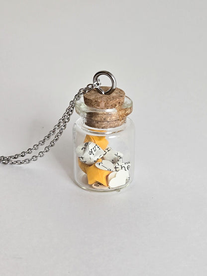Wish Jar Bookish Necklace - Stars